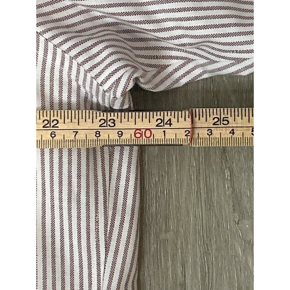 Land's End Dress Shirt Mens Stripe Oxford  Button Up Business Casual‎ Size 16-35 - Picture 4 of 8
